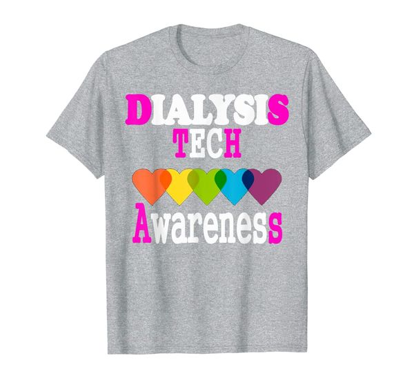 

dialysis technician should see my heart cool gift t-shirt, White;black