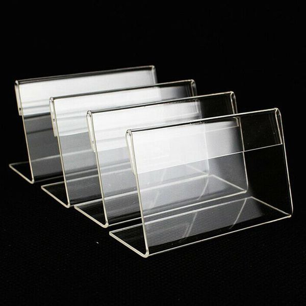 

frames tool tag plate transparent price tags 25 pcs 6*4cm acrylic label stands