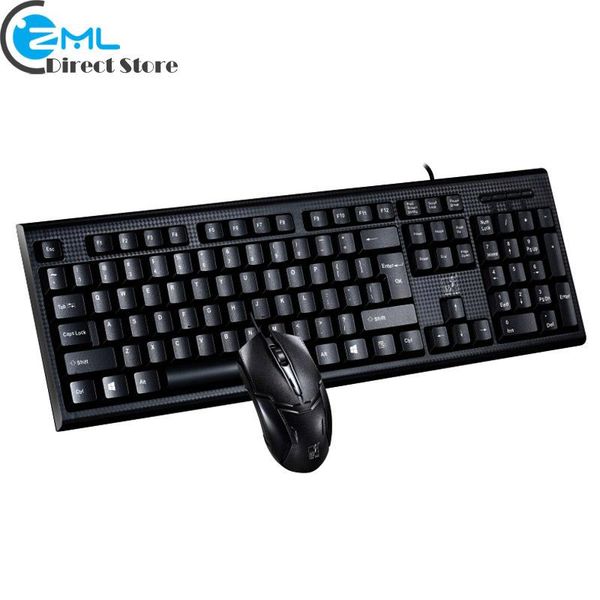 

keyboard mouse combos home office wired computer combo ergonomic usb deskclassic standard 104 keys for pc lapnotebook