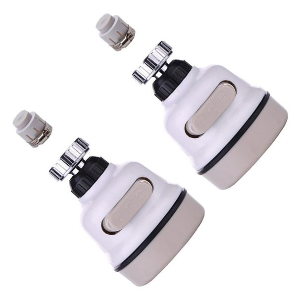 

kitchen faucets 2 sets water swivel spray head adapter splash-proof for
