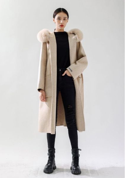 

women's wool & blends zk1737 fashion women coats jackets 2021 runway luxury european design party style clothing, Black