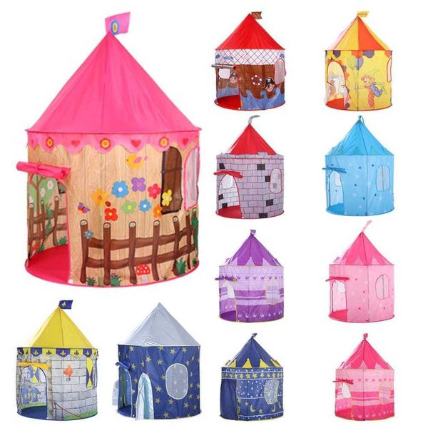 

135cm princess castle play tent ball toys pool boys girls portable indoor outdoor baby s house hut for kids