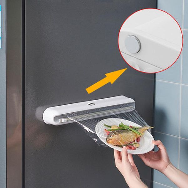 

hooks & rails net celebrities recommend plastic wrap cutter kitchen storage highquality wall-mounted suction cups practical gadgets househol