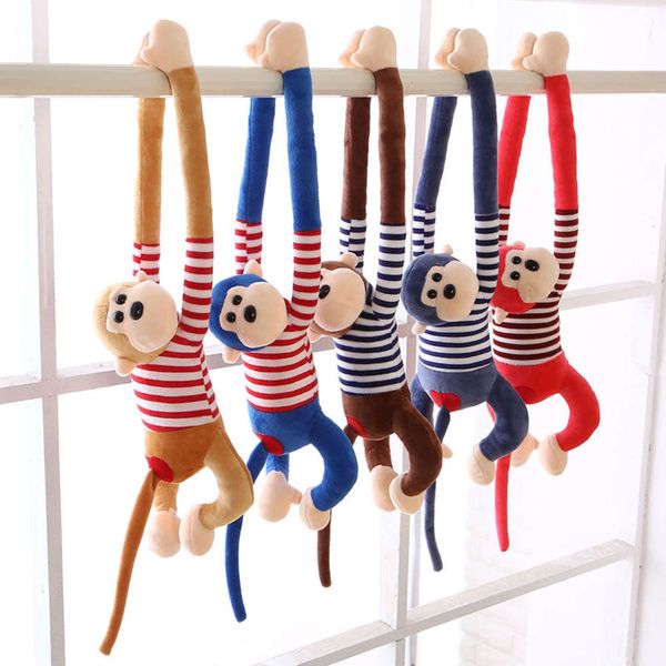 

doll creative arm toys long curtain tail plush hanging monkey