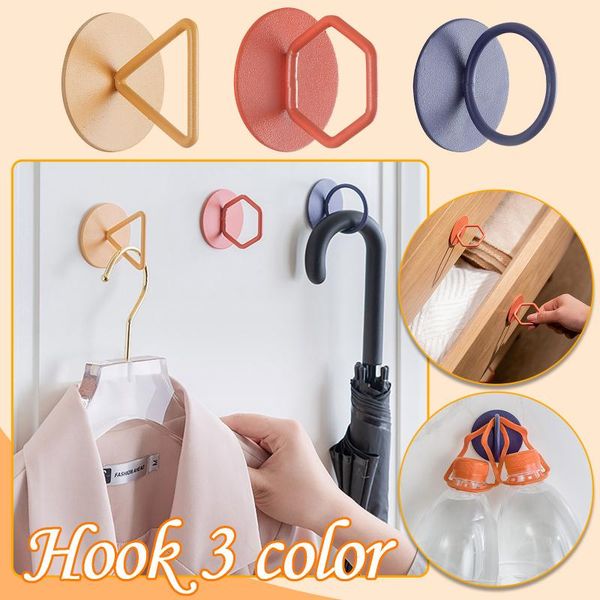 

hooks & rails non-perforated metal traceless door and window handles bedroom coat