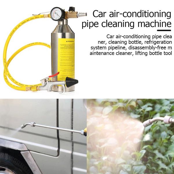 

professional hand tool sets car air conditioning tube cleaner non-dismantle refrigeration system pipe maintenance automotive cleaning bottle