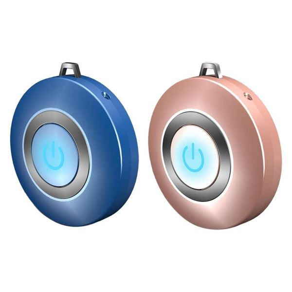 

2 pcs usb portable wearable air purifier, personal air necklace negative ion freshener no radiation low noise