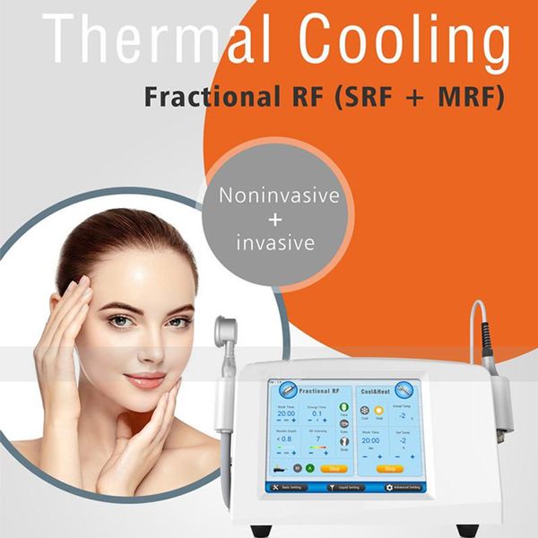 tragbare 2-in-1-nicht-invasive fraktionierte RF-Mikronadel mit Doppelgriff und Kalthammer, Hautstraffung, Anti-Akne-Hautstraffung, Anti-Falten-Salon-Spa-Schönheitsausrüstung