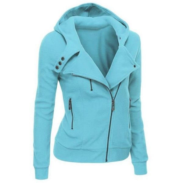 

2021 zipper warm fashion hoodies women long sleeve hoodies jackets hoody jumper overcoat outwear female sweatshirts, Black;red