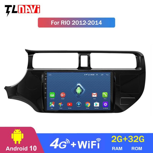 

player 4g lte 2g 9 inch android 10 car dvd for kia rio 2012-2021 audio radio multimedia gps navigation