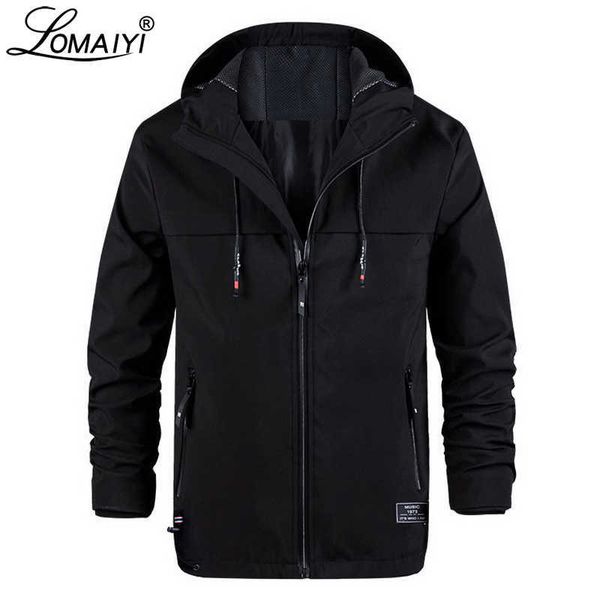 

lomaiyi men's spring/autumn hooded jacket men stretch windbreakers jacket mens casual coat male black softshell jackets am371 x0621, Black;brown