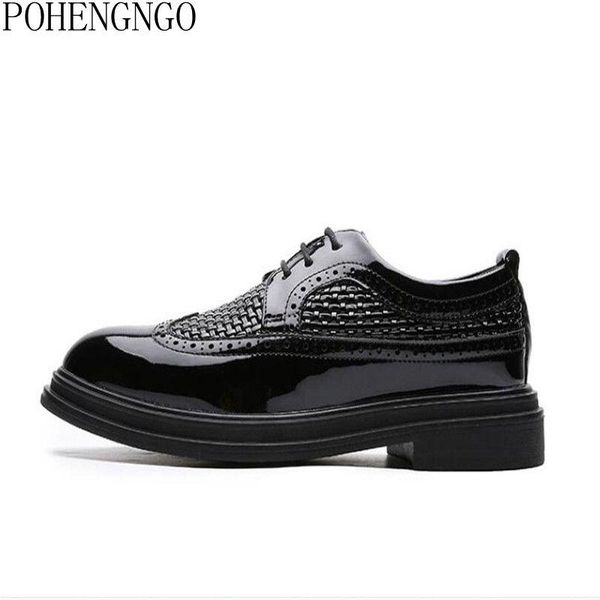 

dress shoes black patent leather men formal designer brogues luxury elegant fashion oxford