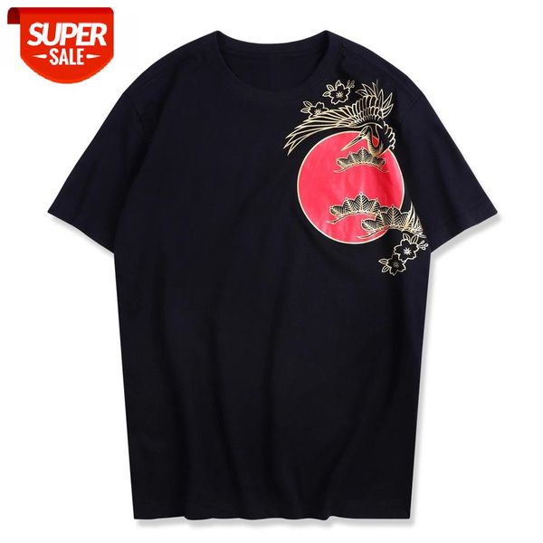 

dragon print hip hop t shirt men japanese style harajuku short sleeve tshirts summer cotton casual loose tees #8l2b, White;black