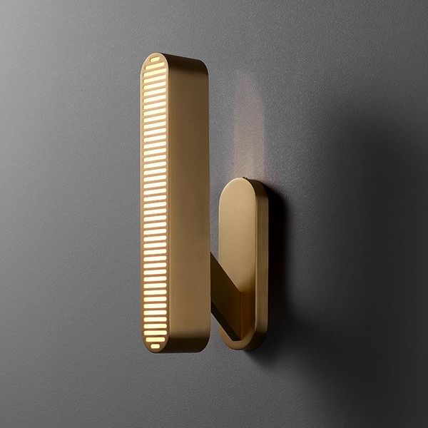 

wall lamp indoor lamps for bedroom bedside livingroom decoration led sconce bathroom home light art brass modern