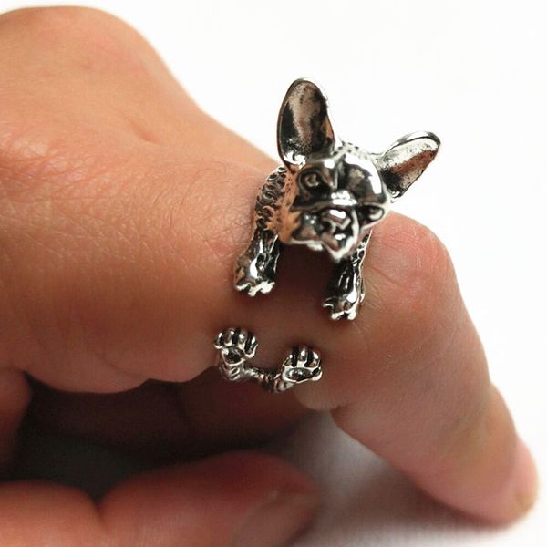 

design jewelry straight year lovely dog thai silver animal cute tail couple ring