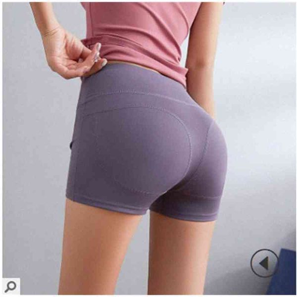 

summer women's yoga shorts butt lifting sports gym workout stretchy pants booty short high waist pants 2021 h2q4#, White;black