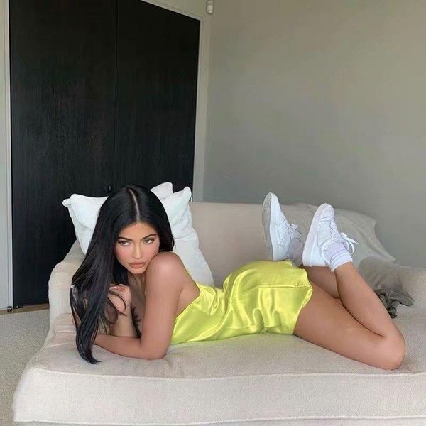 

summer bright solid color dresses satin y2k streetwear slim backless sleeveless splicing vestido women mini, Black;gray