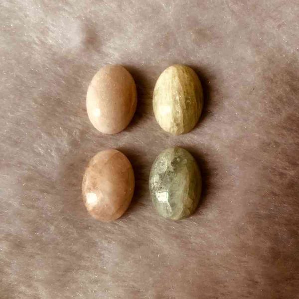 Inteiro 2 pcs / pacote misturado cor natural morganite beryls bead 13x18mm oval gema pedra solta cabochon ring rosto