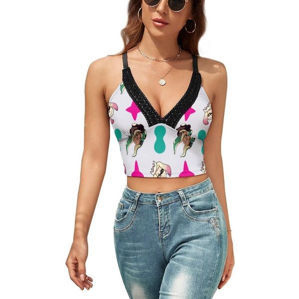 

women's tanks & camis splatoon tank girl simple camisole workout strap printed crop, White