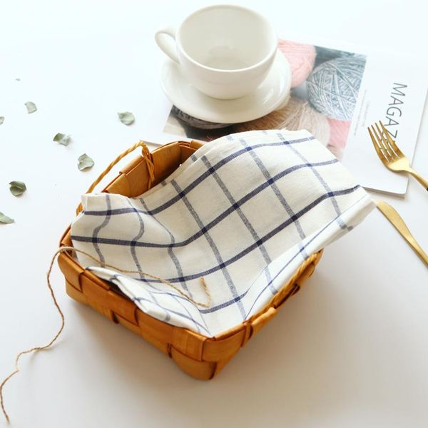 

table napkin nordic style cotton striped plaid mat versatile cloth