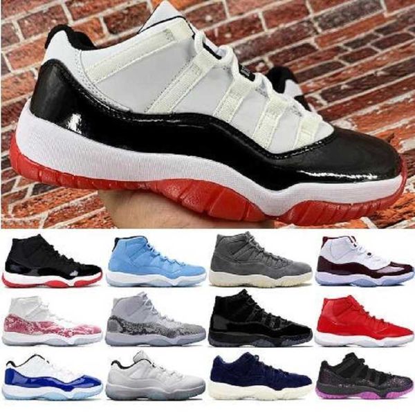 

2021 new 11 11s bred space jam concord 25th anniversary basketball shoes men women heiress cap and gown gym red 72-10 sports sneakers