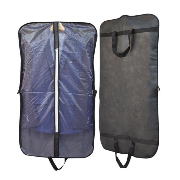 

clothing & wardrobe storage bag suit dust cover portable travel business folding hanging garment for home household clothes protector case m