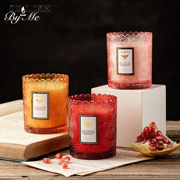 

candles sillik lace edge relief soy wax candle indoor bedroom creative fragrance niche smokeless