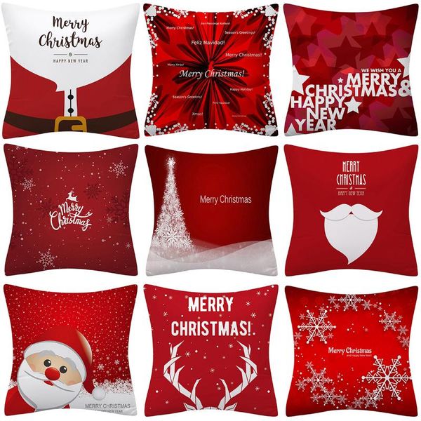 

christmas decorations luanqi happy year 2022 cushion cover decoration for home navidad 2021 nole xmas ornament pillow case 45x45 cm gift