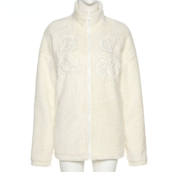 

autumn winter fashion thicken fashion simple solid white casual loose women coat new korean office lady jacket, Black;brown