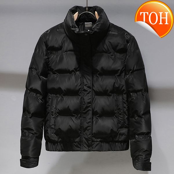 

2021 brand winter white duck down coat men thick warm stand collar black outwear streetwear fashion jacket