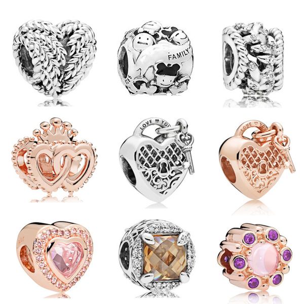 

memnon jewelry 925 sterling radiant grains of energy charm dazzling grain swirls charms icon of nature beads heart crown bead fit pandora st, Bronze;silver