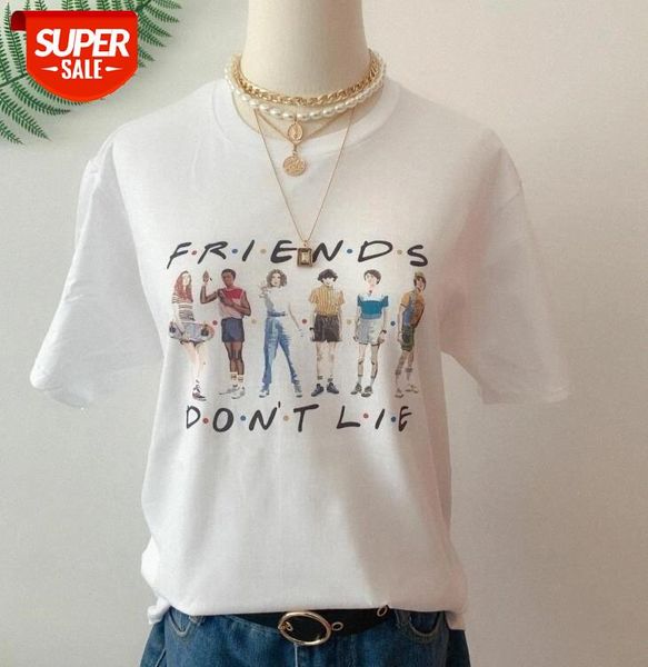 

sunfiz HJN Friends Dont Lie Six People Stand TV Show Graphic Tee Casual Funny Cool Hipster Harajuku Unisex Women T-Shirt #9U5d, White