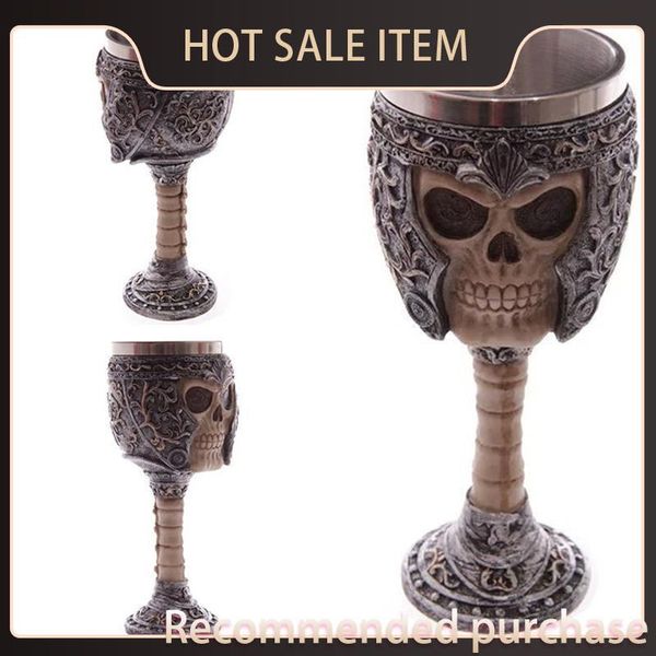 

skull gothic party stainless cup dragon 3d coolest goblet retro claw resin bar cocktail glasses steel drinkware whiskey glass wine ckfbp, White;black