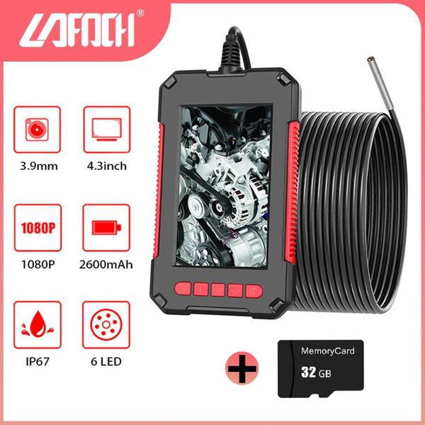

1080p hd 3.9mm industrial 4.3'' lcd car repair 2m cable borescope camera ip67 waterproof camera for pipe fix