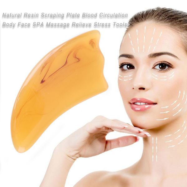 

1pc resin massage board health care guasha scraper body face leg slimming massager relaxation care tools