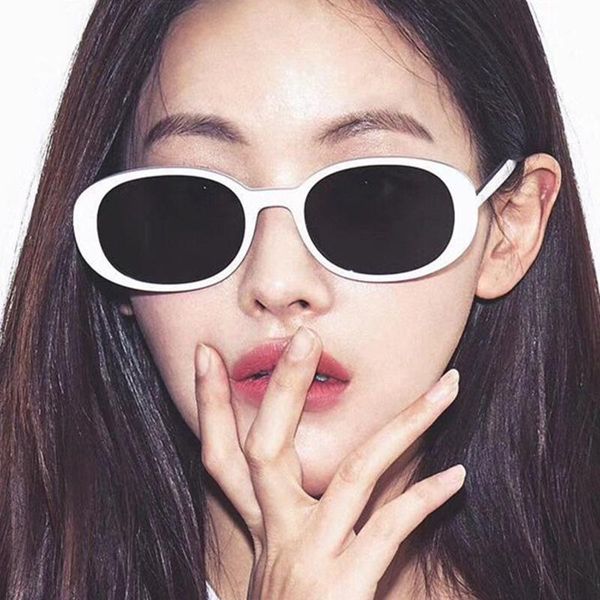 

sunglasses oval shows with restoring ancient ways, White;black