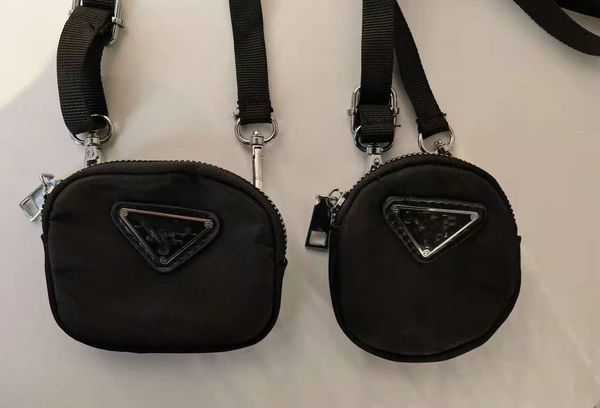 

70% off luxury design handbag 2021 new p family's same nylon mini square zero wallet leisure round one shoulder slant across women&#039