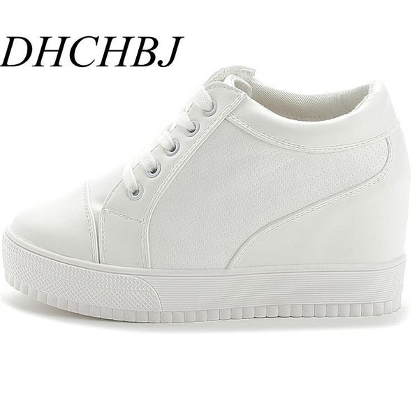 

dress shoes s 2021 autumn black white hidden wedge heels casual women's elevator high-heels boots for women rhinestone