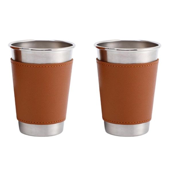 

mugs 2pcs beer bar portable cups beverage storage simple