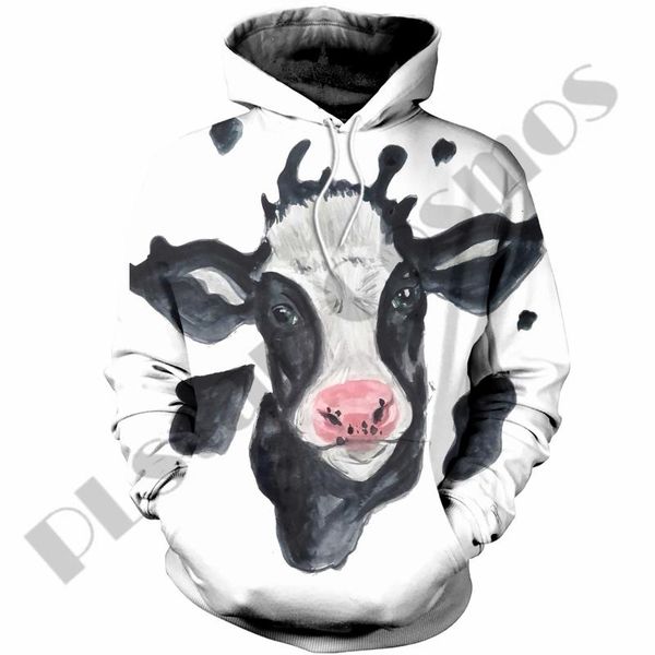 

men's hoodies & sweatshirts plstar cosmos 3dprinted est cattle farmer art harajuku streetwear awsome funny unique casual hoodies/swea, Black