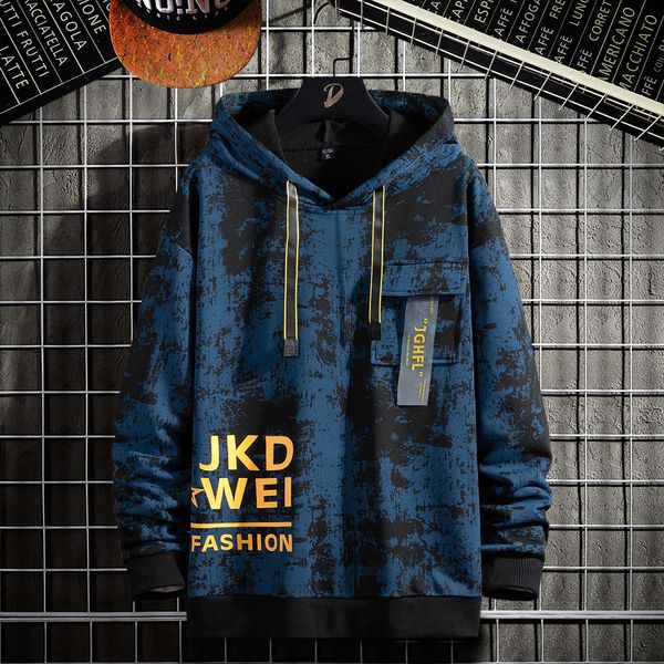 

2021 brand hoodies mens sweatshirt harajuku long sleeve new autumn man clothe korean style plus size fashion clothing zykw, Black