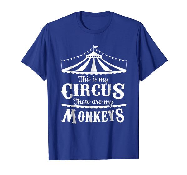 

this is my circus these are my monkeys funny t-shirt, White;black