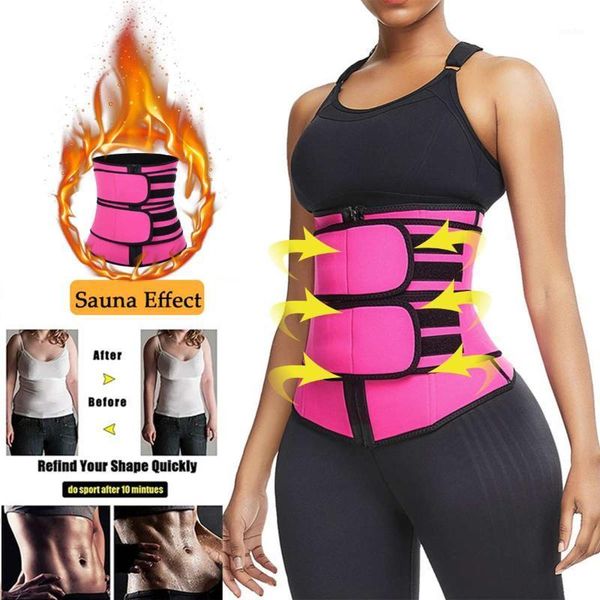 

waist support shaperwear trainer corset slimming belt body shaper slim tummy girdle sweat belly back support1, Black;gray