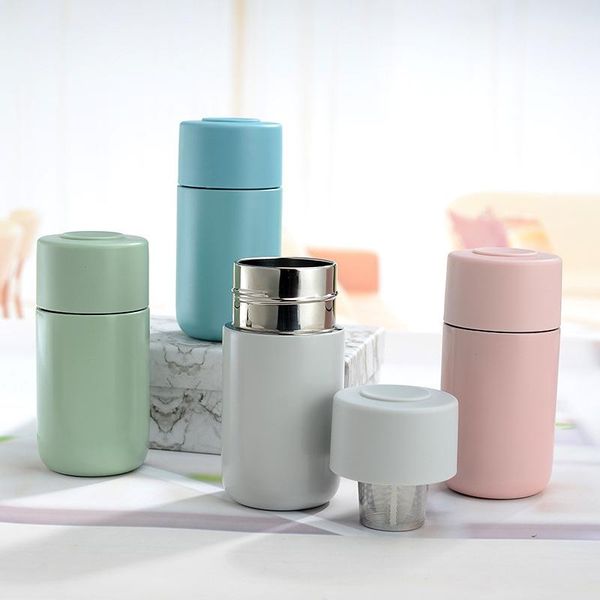 

water bottles 220ml coffee vacuum mugs 316 stainless steel mug tea separation bubble cup business creative insulation