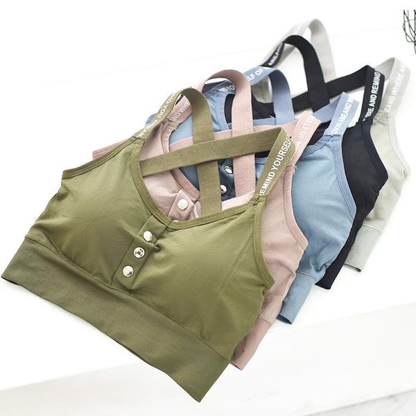 

yoga outfit heathyoga high impact sports bras for women padded workout racerback