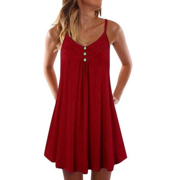 

casual dresses women's loose v-neck strap dress knee length, Black;gray