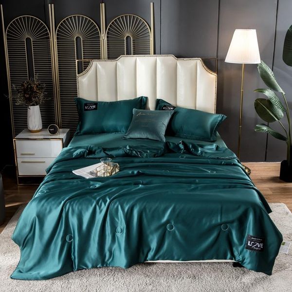 

comforters & sets summer washed solid colors air condition silk cool quilt for bedding sofa thin soft cozy nap home textiles quilts bedsprea