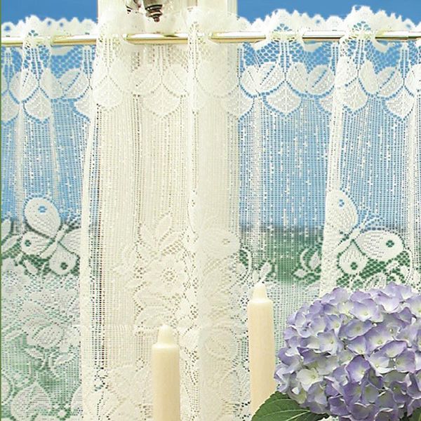 

curtain & drapes kitchen rod coffee color home/living room lace decor jacquard weave finished curtains polyester shorter