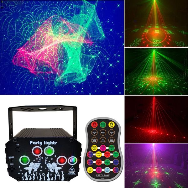 Illuminazione laser da sogno Halloween USB Decorazione da discoteca Luce RGB DJ Luci di Natale Proiettore per feste Bar decorativo per la casa Ktv Lampada flash Proiettori Lampade per atmosfera