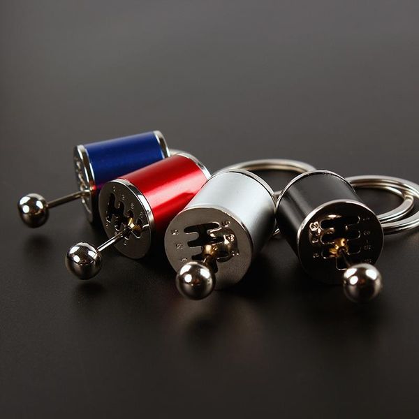 

keychains fashion design removable transmission gear shift keychain keyring six speed pendent car auto accessories key chain ring, Silver